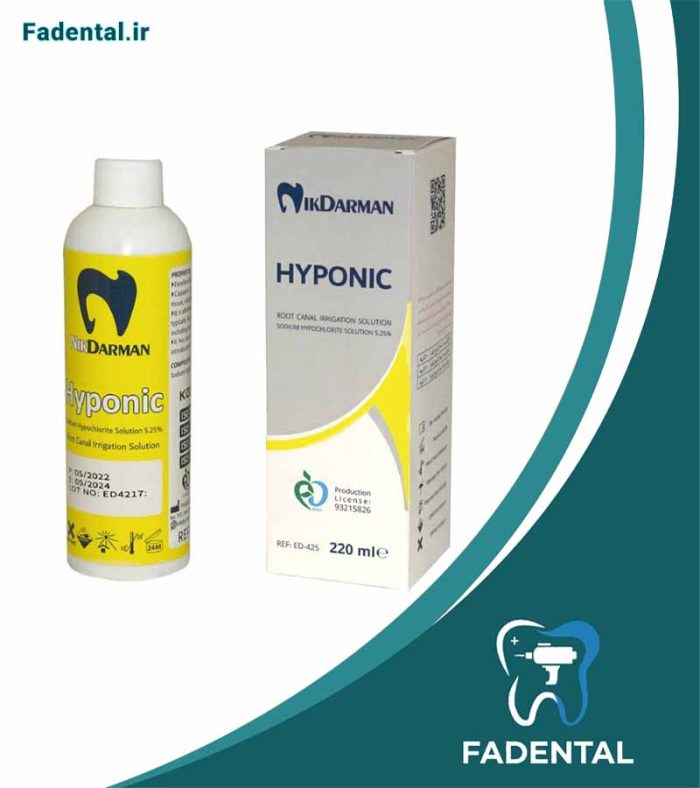 محلول هیپوکلریت سدیم 5.25% Hyponic 220ml | نیک درمان آسیا